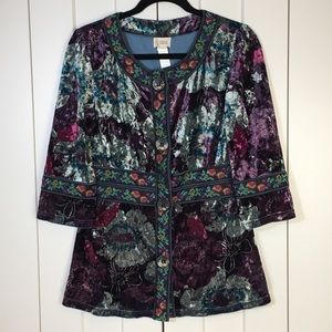 Tracy Porter Velvet Jacket SZ6-8 ( M)